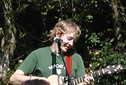 Adam Smouse leading worship at Evangel Family Camp 2004