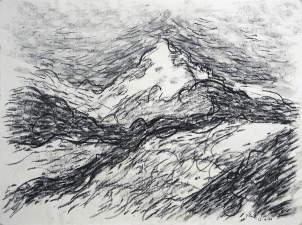 Mt. Hood Impressionistic Waves