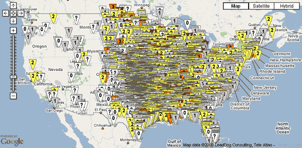 tornado frequency map