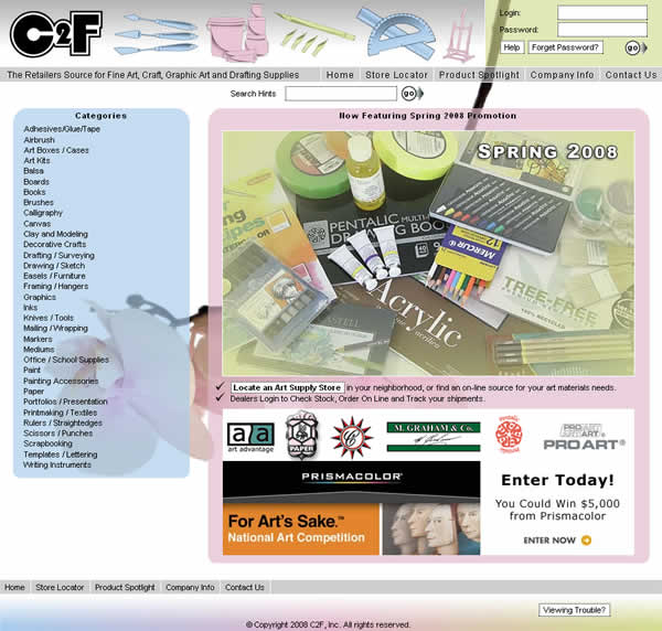 C2F Spring 2008 Web Site Theme