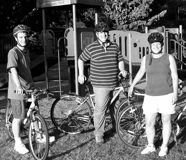 Dad, Mom and I at Woodard Park