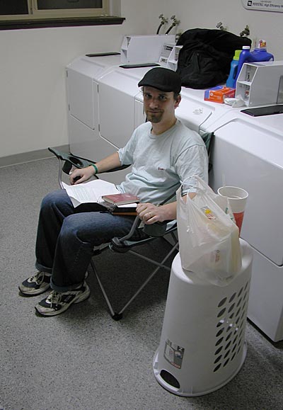 the laundry room setup